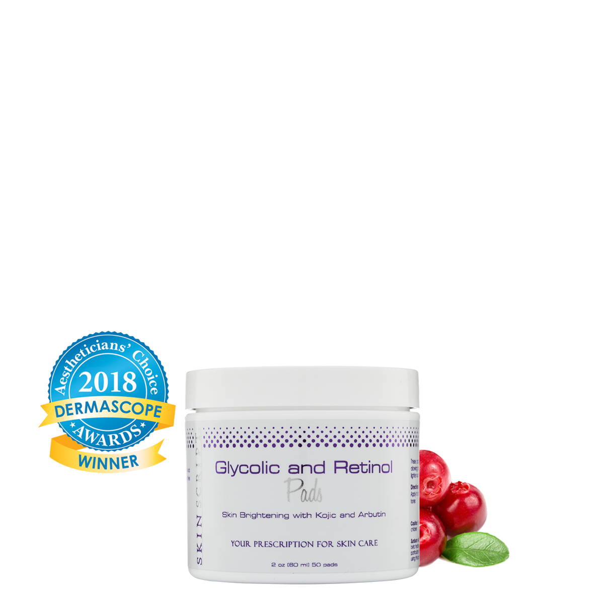 Skin Script RX Glycolic and Retinol Pads